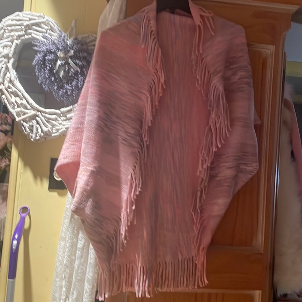 Fringe cocoon light weight sweater brand new